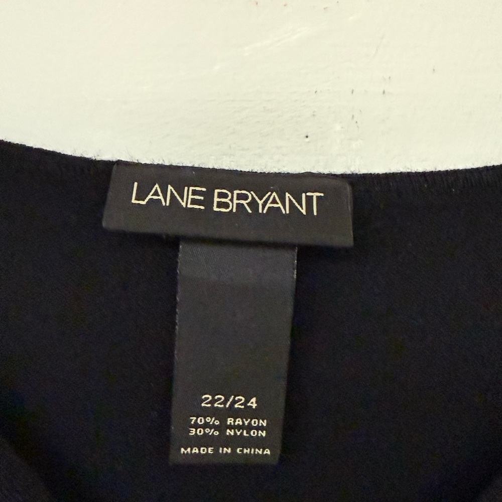 Lane Bryant Elegant Black Blouse Size 22 - Picture 4 of 5